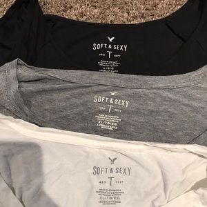 American Eagle Soft and Sexy tee bundle